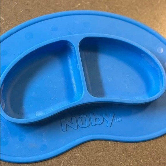 Blue Silicone Suction Plate for Kids - Picture 1 of 1